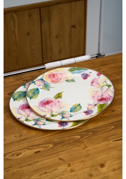 Rose Deluxe 2'li Servis Tabağı 30 cm