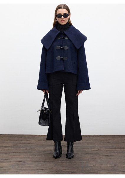 Tokalı Kaşe Kaban Lacivert fiyatları