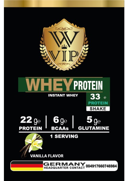 W Vıp Whey Protein Tozu (Bcaas + Glutamine Ilaveli) 33 gr x 30 Saşe Special Kutu