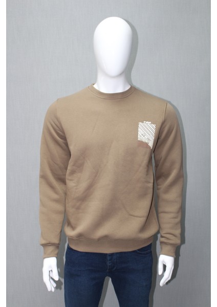 Bisiklet Yaka 3 Iplik Şardonlu Sweatshirt