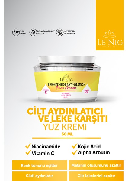 Cilt Aydınlatıcı Yüz Kremi 50 ml