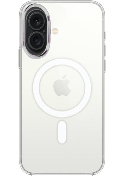 iPhone 16 Plus Kılıf Şeffaf Lansman Magsafe Wireless Şarj Özellikli Orjin Kapak