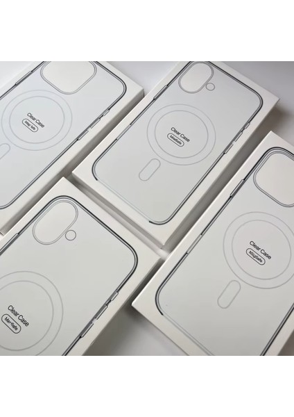 iPhone 16 Plus Kılıf Şeffaf Lansman Magsafe Wireless Şarj Özellikli Orjin Kapak modelleri