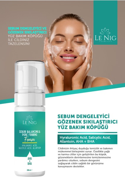 Sebum Dengeleyici Yüz Temizleme Köpüğü 200 ml modelleri