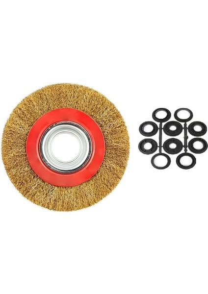 Saçaklı Çanak Fırça 150 mm Pas Kir Toz Temizleme Metal Temizlik Fırçası