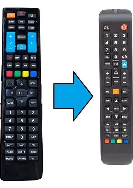 Smart Led Tv Kumandası-resimde Sağdaki Gönderilir
