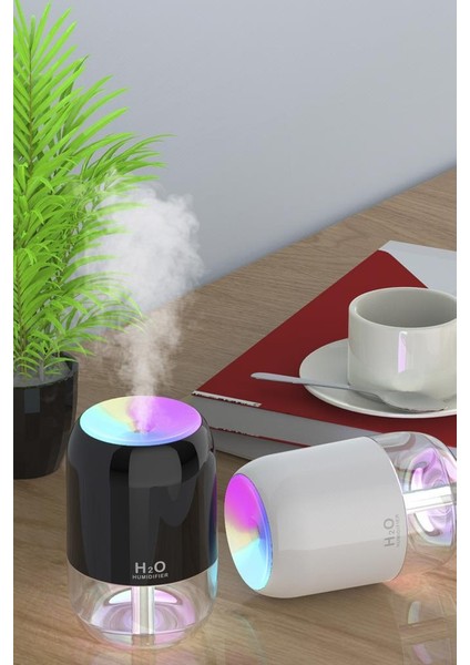Torima H6 Beyaz 200 ml Ultrasonik Renkli Hava Nemlendirici Buhar Makinesi ve Aroma Difüzörü fırsatları