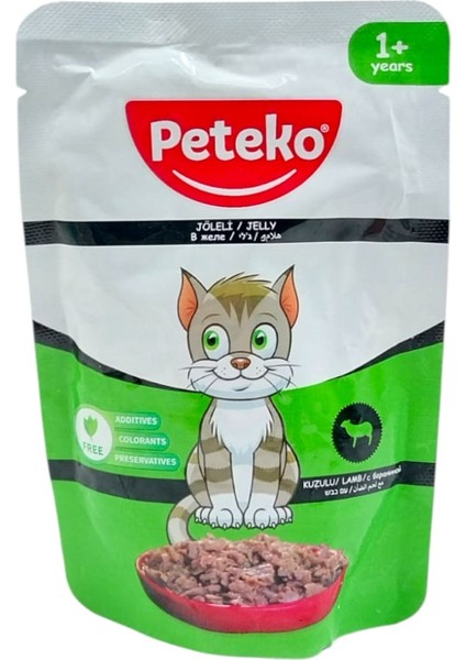 Kuzulu Yetişkin Kedi Yaş Maması (+1 Yaş) 85 gr 12 Adet