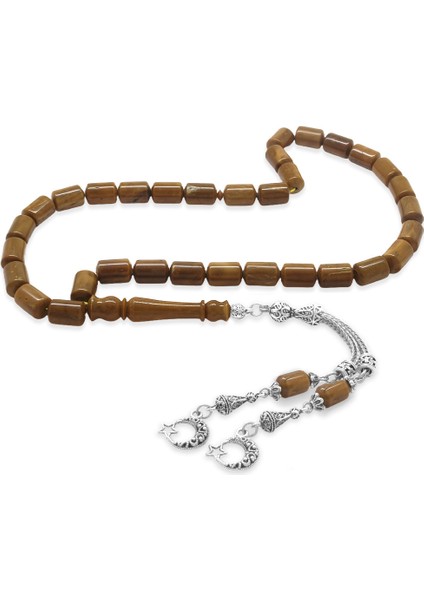 Kararmaz Metal Ayyıldız Püsküllü Imamesi İşçilikli Kapsül Kesim Kuka Tesbih