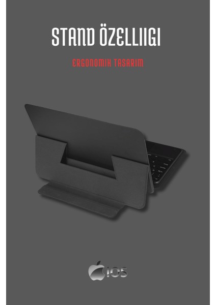 iPad Pro 11 2024 Uyumlu Fuchsia Touch Padli Bluetoothlu Klavyeli Standlı Tablet Kılıfı