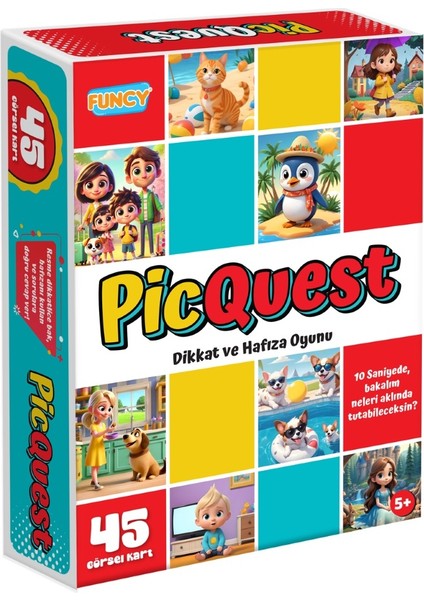 Zeka Çarkı + Funcy Picquest Dikkat ve Hafıza Oyunu
