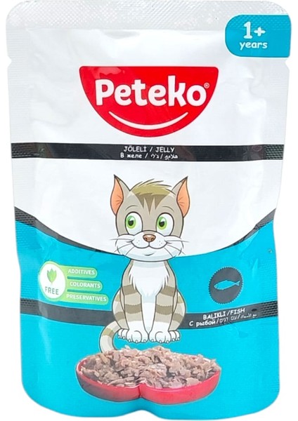 Balıklı Yetişkin Kedi Yaş Maması (+1 Yaş) 85 gr 12 Adet