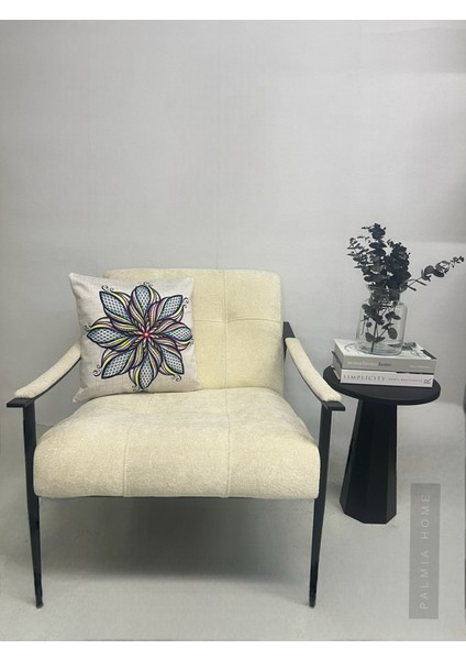 Mandala Desenli Dekoratif Kırlent Kılıfı