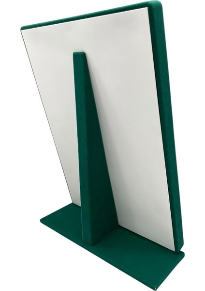 Yerli Üretim Süet Kumaş Tırnaklı Yeşil Renk 34/24 cm Ayaklı Tesbih Takı Standı fiyatları