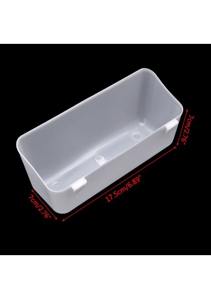 Dikdörtgen Kuş Kafesi Yem ve Su Kabı - Plastik Kuş Kafesi Içme ve Yem Kabı (Yurt Dışından) fırsatları