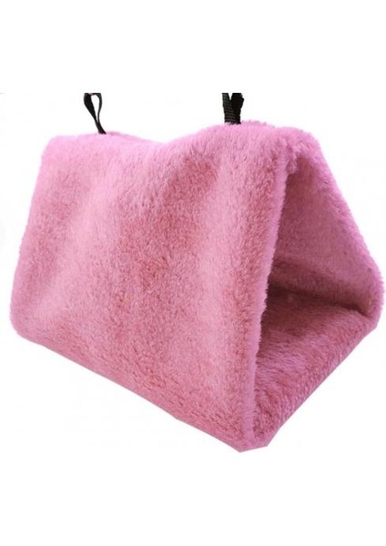 Pembe Tarzı L Beden Çok Renkli Kuş Papağan Üçgen Şekilli Kafes Evi Asma Yuva Yatak Hamak Sıcak Evcil Hayvan Peluş Katlanabilir Asma Güvenlik Malzemeleri (Yurt Dışından)