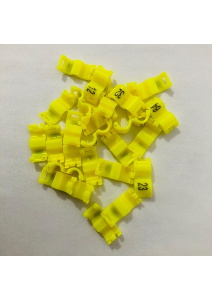 Sarı Stil 4,5 mm Iç Kanarya Klip Halkalar Güvercin Papağan Ayak Halkaları Küçük Kuşlar Ayak Halkaları Numaralı (Yurt Dışından)