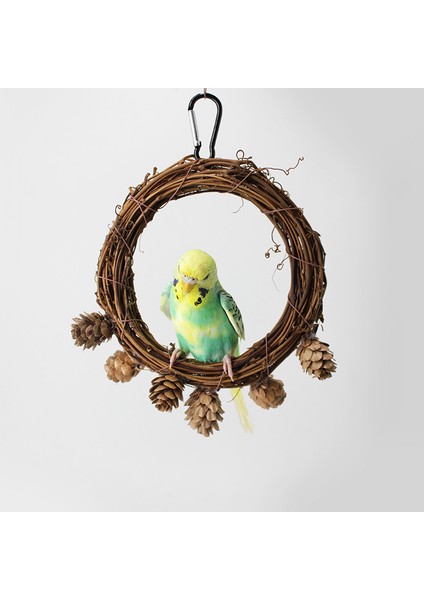 Ahşap Tarzı 1 Adet En Yeni Evcil Kuşlar Salıncak Asılı Doğal Ahşap Papağan Oyuncakları Kuş Kafesi Oyuncakları Kemirme Köprüsü Ahşap Hamak Küçük Kuşlar Için (Yurt Dışından) modelleri