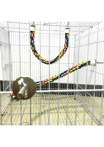 Xl Tarzı Renkli Pamuk Halat Tünekler Kafes Aksesuarları Yumuşak Tünek Papağan Oyuncakları Bungee Kuş Oyuncakları Kuş Aksesuarları (Yurt Dışından) modelleri