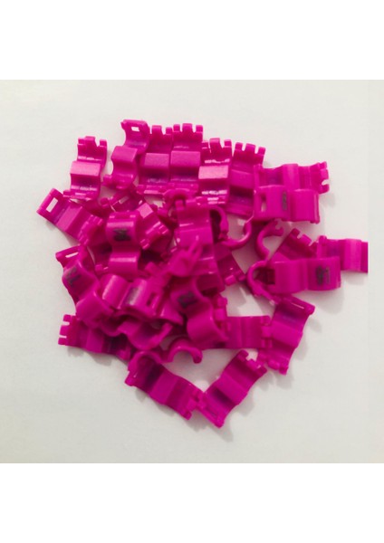 Pembe Tarzı 4.0mm Iç Kanarya Klip Halkalar Güvercin Papağan Ayak Halkaları Küçük Kuşlar Ayak Halkaları Numaralı (Yurt Dışından)