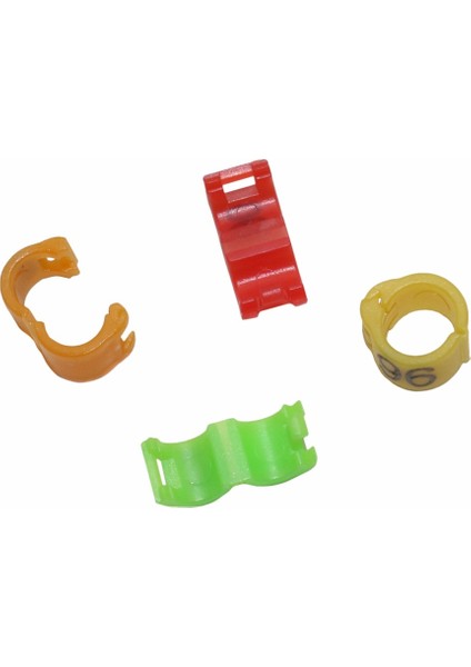 Kırmızı Stil Iç Çap 4.5mm Renkli No.kuş Klips Halka Papağan Ayak Halkası Tanımlama Aracı Kanarya Akasya Kuş Malzemeleri (Yurt Dışından) indirimleri