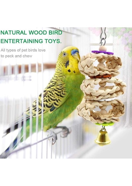 Kuş Papağan Oyuncakları Ahşap Asılı Salıncak Hamak Tırmanma Merdivenler Tünek Oyuncak Muhabbet Kuşu Muhabbet Kuşları Kafes Malzemeleri (Yurt Dışından) fiyatları