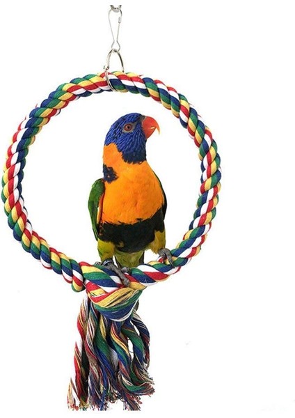 Çap 25CM Tarzı Kafes Salıncağı Çıtçıt Halat Halka Oyuncak Papağan Budgie Muhabbet Kuşu Kafes Tüy Kafesi Standı Için E-Commerce Ürün Başlığı (Yurt Dışından)