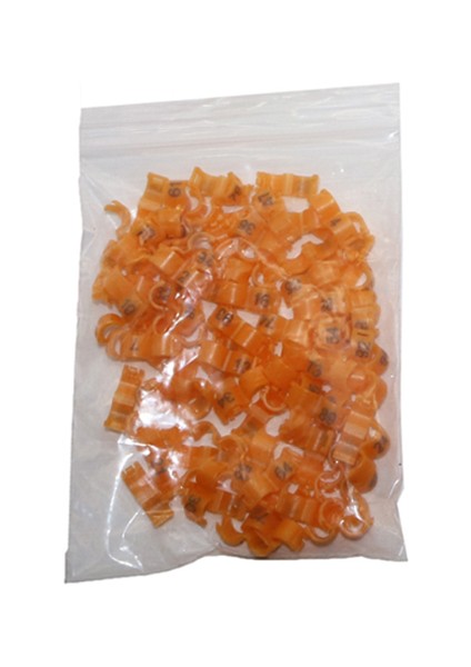 Altın Tarzı Iç Çap 2.7mm Renkli No.kuş Klips Halka Papağan Ayak Halkası Tanımlama Aracı Kanarya Akasya Kuş Malzemeleri (Yurt Dışından)