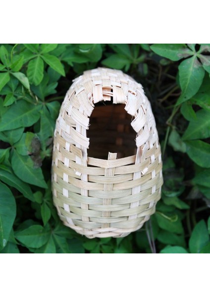 Doğal Bambu Kuş Evi El Yapımı Iskete Kafes Oyuncak Dış Mekan Kulübe Barınak (Yurt Dışından) fırsatları