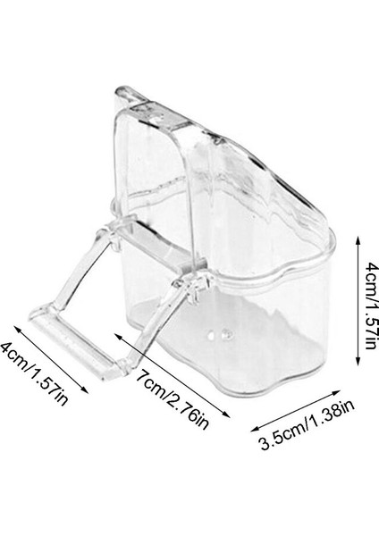 Muhabbet Kuşu Şeffaf Plastik Yem Kabı Kase Şirket Temiz Su Silo Su Siparişi Kutusu Kuş Aksesuarı Için Papağan Besleyicisi, Kanarya (Yurt Dışından) fiyatları