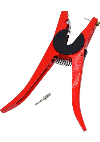 Kırmızı Stil Pratik Sığır Sığırlık Metal Keçi Kulak Etiketi Hayvan Aracı Penset Uygulayıcı Hayvan Kulak Etiketi Pensesi (Yurt Dışından)