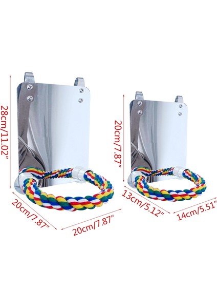 L Tarzı Ip Koltuklar Kuş Oyuncakları Salıncak Rahat Koltuklu Akrilik Kuş Aynası Için (Yurt Dışından) fırsatları