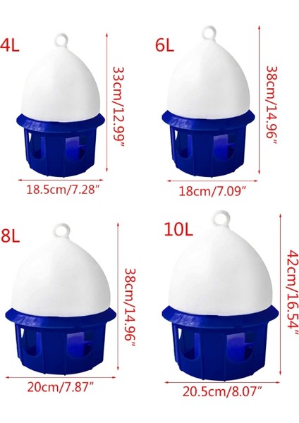 4l Tarzı Otomatik Kuş Su Kabı Taşınabilir Güvercin Su Içirme Aparatı Tutma Saplı Dayanıklı Plastik Güvercin Içme Kabı 4l 6l 8l 10L Evcil Hayvan Malzemeleri (Yurt Dışından) fiyatları