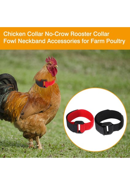 Siyah Stil Horoz Gürültüsüsüz Anti-Tutma Boyun Bandı Tavuk Boyun Bandı No-Crow Horoz Boyun Bandı Tavuk Aksesuarları Çiftlik Kümes Hayvanları Için (Yurt Dışından) indirimleri