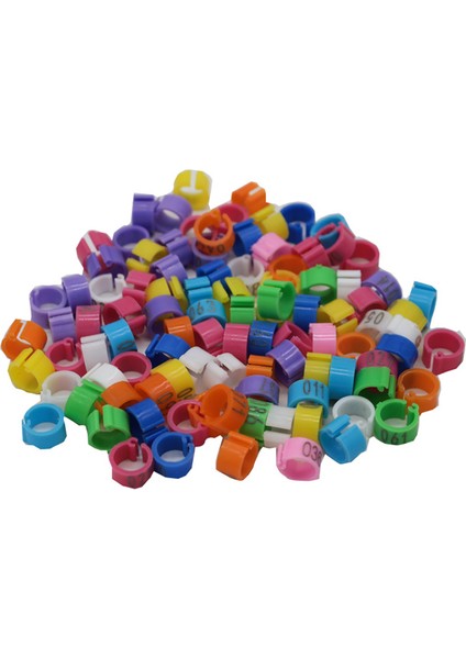 Turuncu Tarzı Kuş Ayak Halkası Klips Yüzük Iç Çapı 8mm Güvercin Bacak Kanat Kuşu Papağan Malzemesi NO.001~100 (Yurt Dışından) fiyatları