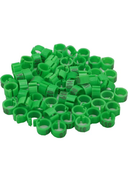 Turuncu Tarzı Kuş Ayak Halkası Klips Yüzük Iç Çapı 8mm Güvercin Bacak Kanat Kuşu Papağan Malzemesi NO.001~100 (Yurt Dışından) fırsatları