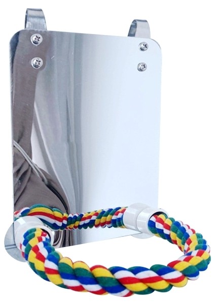 S Tarzı Ip Koltuklar Kuş Oyuncakları Salıncak Rahat Koltuklu Akrilik Kuş Aynası Için (Yurt Dışından)