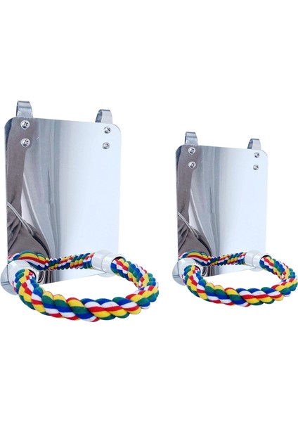 S Tarzı Ip Koltuklar Kuş Oyuncakları Salıncak Rahat Koltuklu Akrilik Kuş Aynası Için (Yurt Dışından) modelleri