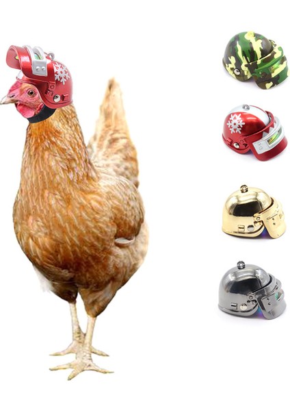 Kaplan Stili Kuş Kaskı Evcil Hayvan Ekipmanı Kuş Kaskı Ördek Bıldırcın Şapka Başlık Evcil Tavuk Kaskı Evcil Tavuk Malzemeleri Ürün (Yurt Dışından) fırsatları