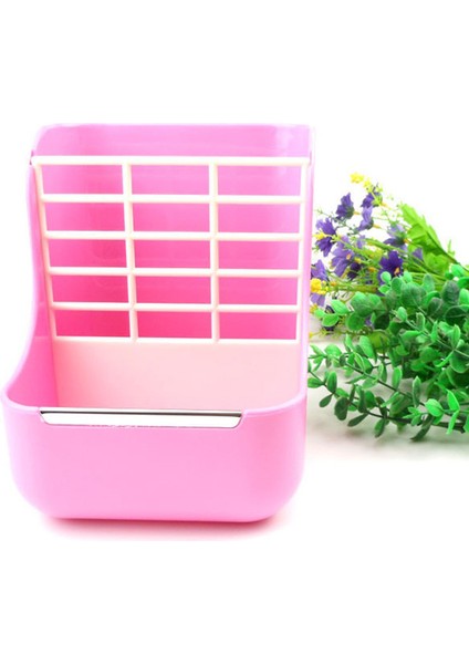 Pembe Tarzı 17CMX15CMX14CM Tavşan Kedi Kasesi Iki Bir Arada Tavşan Kedi Kasesi Plastic Tavşan Kedi Kasesi Güveç Pet Kümes Ürünleri Tavşan KAFESI25 (Yurt Dışından)
