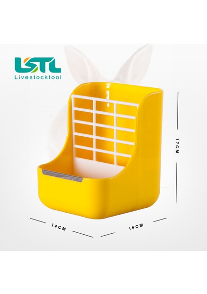 Pembe Tarzı 17CMX15CMX14CM Tavşan Kedi Kasesi Iki Bir Arada Tavşan Kedi Kasesi Plastic Tavşan Kedi Kasesi Güveç Pet Kümes Ürünleri Tavşan KAFESI25 (Yurt Dışından) fırsatları
