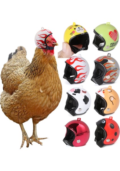 No.10 Tarzı Komik Evcil Hayvan Koruyucu Kask Tavuk Kaskı Abs Oyuncak Küçük Kep Kuş Plastik Koruyucu Kask Pet Malzemeleri Kostüm Yeni 4x4.5 (Yurt Dışından)