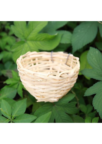 Bambu Hasır Kanarya Yuvası Kuş Üretim Kuluçka Kafesi Küçük Papağan Dinlenme Yeri (Yurt Dışından)