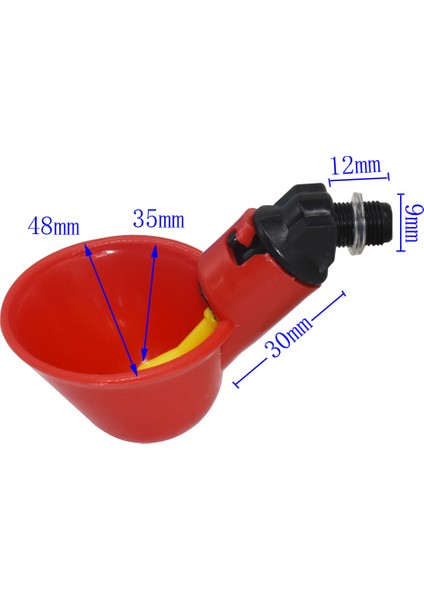Mavi Stil M Beden 30 Adet mm Otomatik Bıldırcın Içme Kabı Tavuk Suluğu Düz Boru Sarı Emzikli Çiftlik Kümes Hayvanları Içme Sistemi (Yurt Dışından) fiyatları