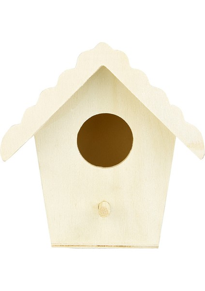 Bir Stil Ahşap Kuş Basit Yuva Asılı Kuş Evi Doğal Ahşap Kuş Kafesi Dinlenme Yeri Duvar Montajı Açık Hava Bahçe Ağaç Kuş Evi #4 (Yurt Dışından) indirimleri