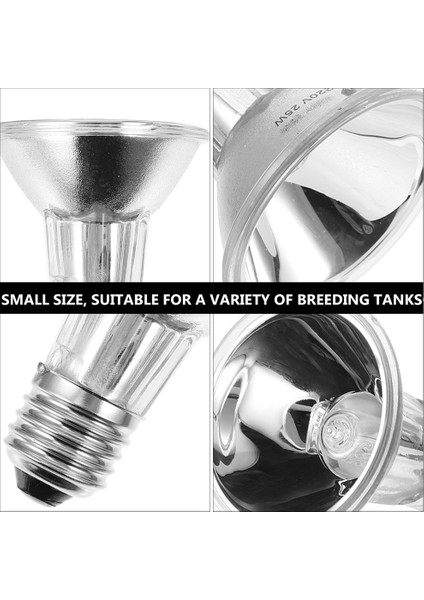 220V 75W Tarzı 6.3x7.5cm Sürüngen Işık Kaplumbağa Isı Lambası Uva Mini Evcil Isı Lambası Ampul Uv Işık Ampul Kurbağalar Kertenkeleler Sıcaklık Kontrol Cihazı (Yurt Dışından)