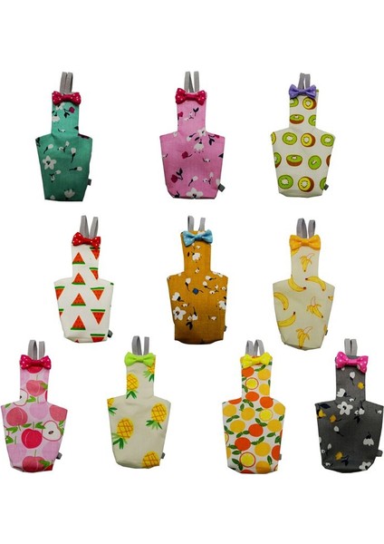 6-S Tarzı Papağan Bebek Bezi ile Fişekli Sevimli Renkli Meyve Çiçekli Muhabbet Kuşu Güvercin Küçük Orta Büyük Evcil Kuş Uçuş Takımı Kıyafetler Yıkanabilir (Yurt Dışından) indirimleri