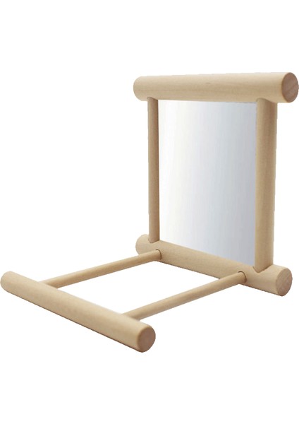 Beyaz Stil Ahşap Evcil Kuş Papağan Muhabbet Kuşu Asılı Ayna Oyuncağı Kafes Standı Tırmanma Dalı Sarı Stand Kolye Kuş Kafesi Şık (Yurt Dışından) fiyatları