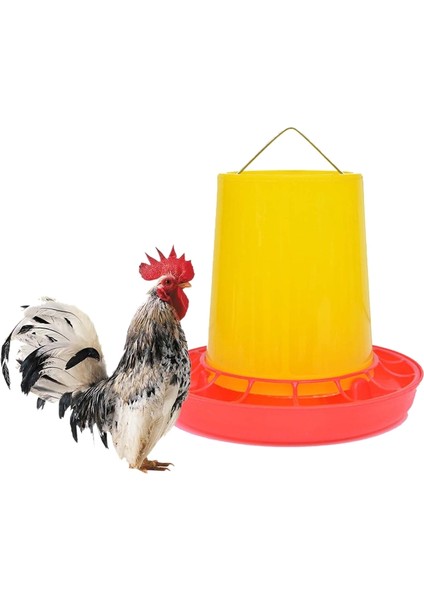 Sarı Stil Tavuk Kümesi V Şeklinde Giriş ve Plastik Tohum ve Su Dağıtıcı Dış Mekan Pratik Kuş Yem ve Su Içirici E-Ticaret Ürünü (Yurt Dışından)