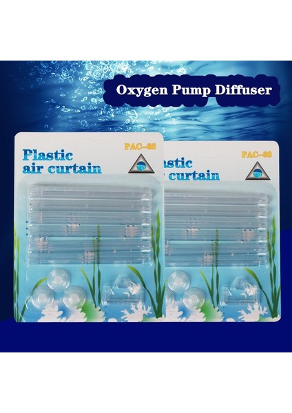 Şeffaf Stil Akvaryum Balık Tankı Hava Taşı Kabarcık Duvarı Havalandırma Hortumu Plastik Hava Perdesi Oksijen Pompası Diffüzör Yüksek Verimlilik (Yurt Dışından) fırsatları